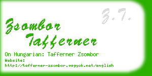 zsombor tafferner business card